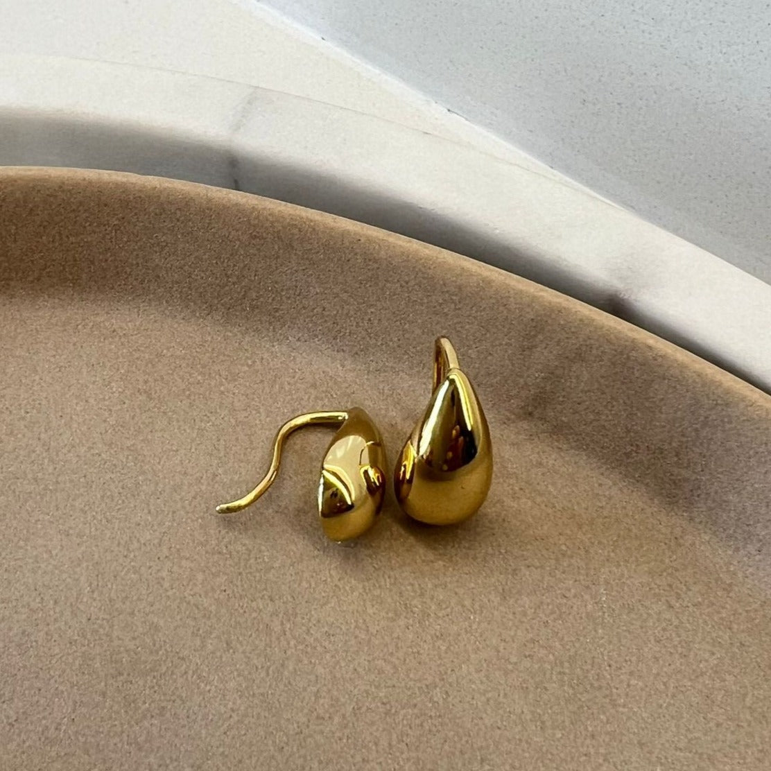 Fine and Yonder Earrings Gold Dewdrop Earings