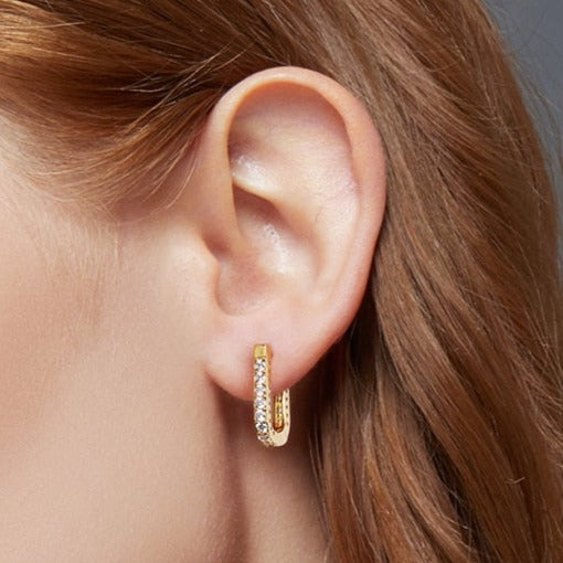 Fine and Yonder Earrings U-Shape Large Huggie Earring