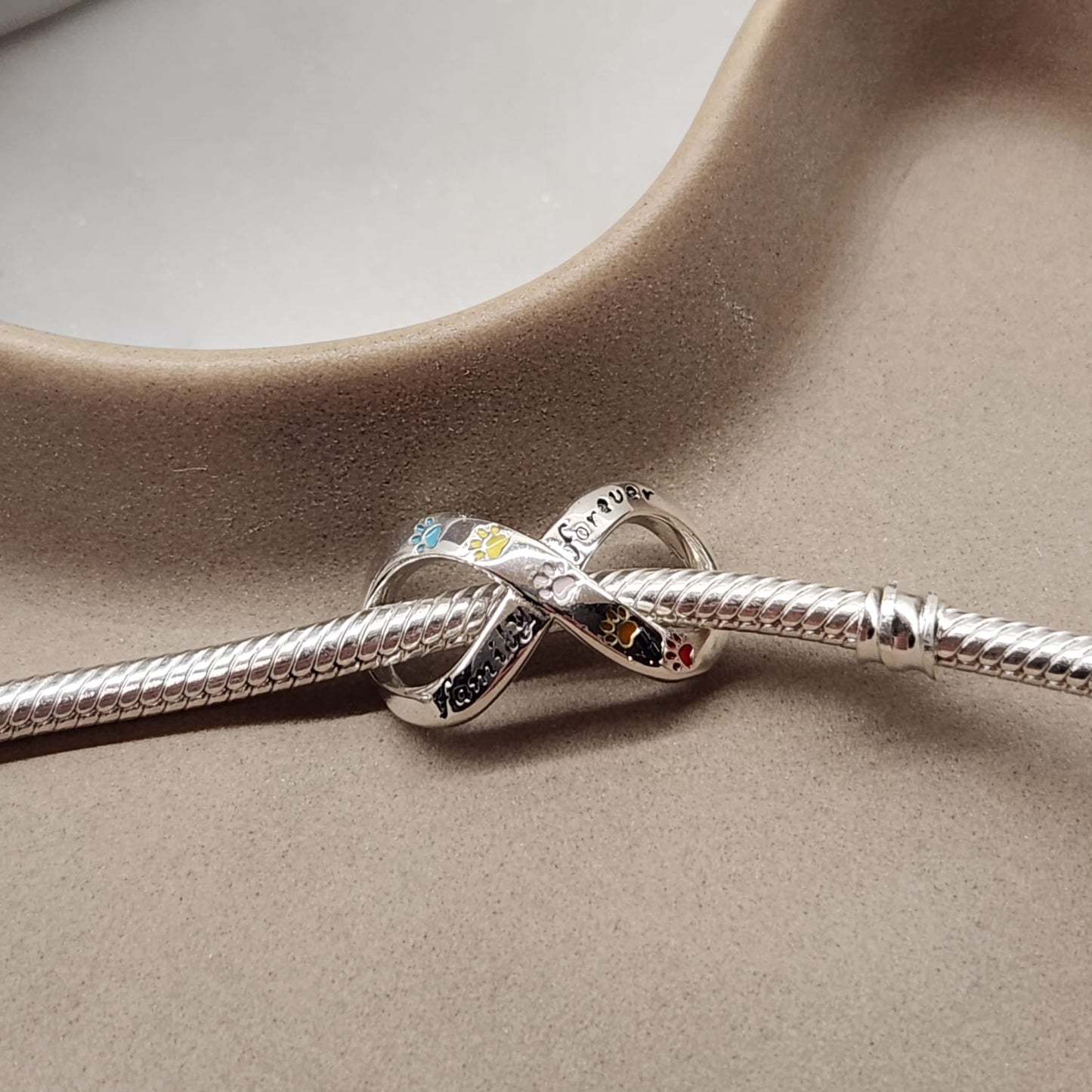 Fine and Yonder Charms & Pendants Infinity Paw Charm