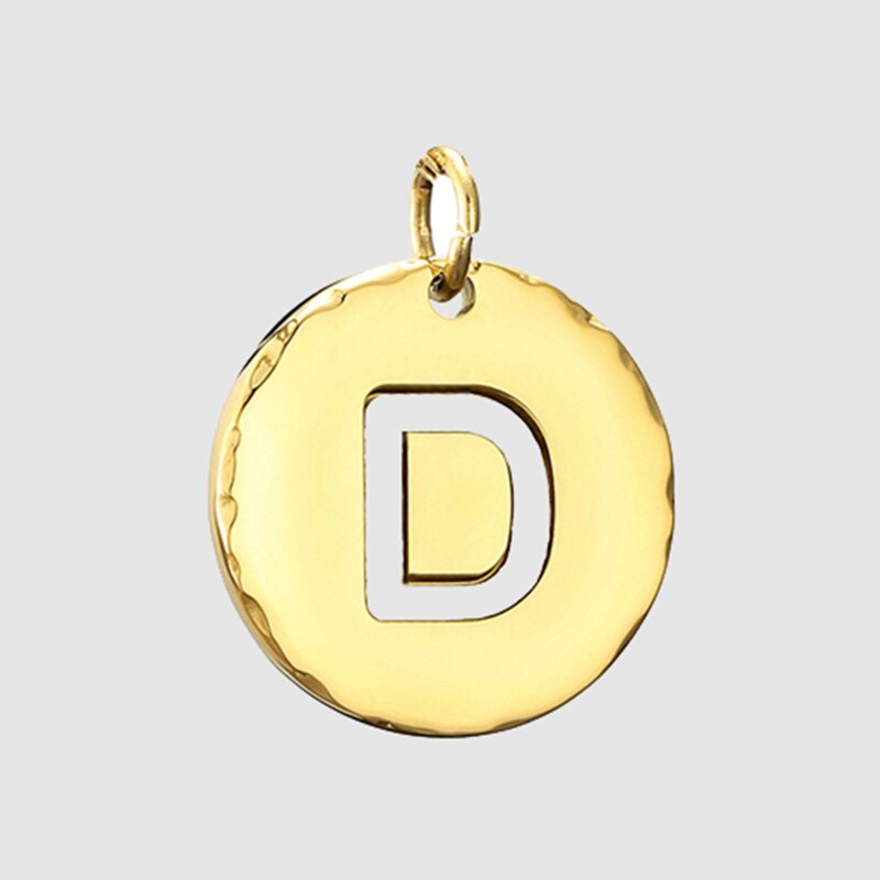 Fine and Yonder D White & Gold Initial Necklace