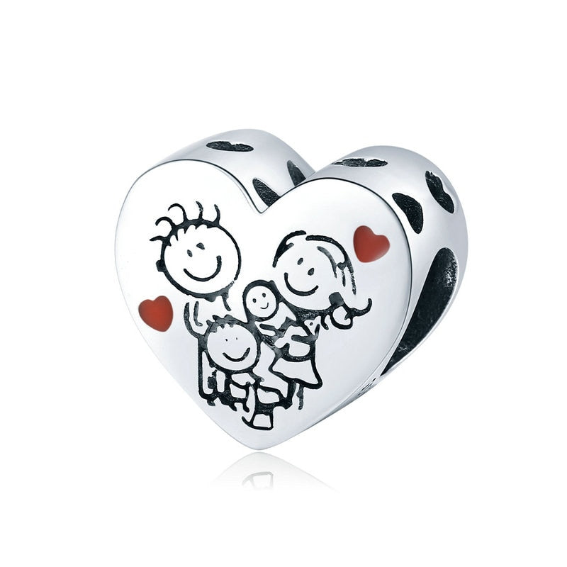 Fine and Yonder Family Heart Charm