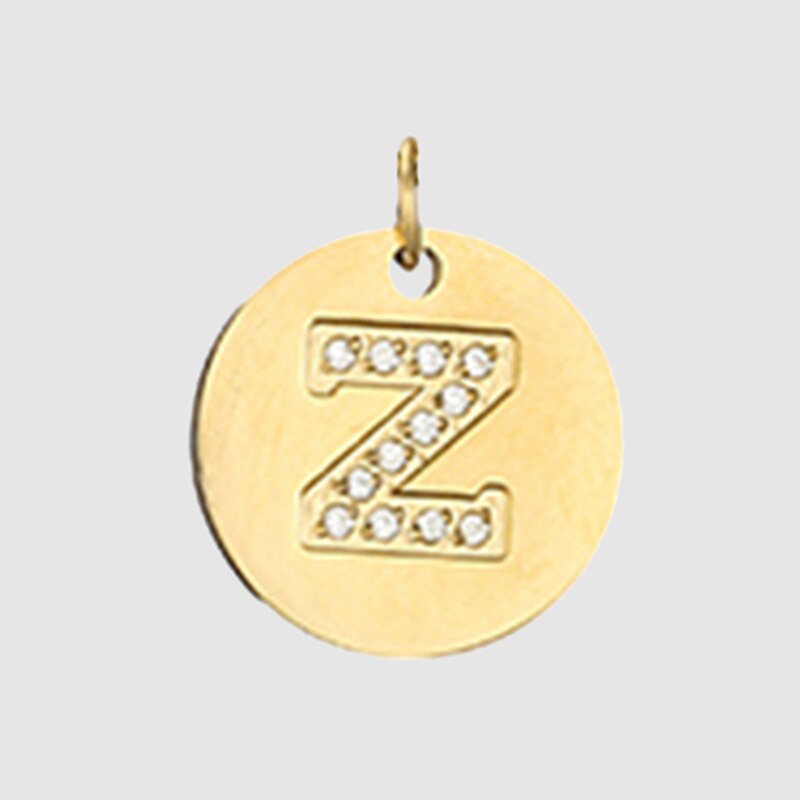 Fine and Yonder Z Zircon Stone Alphabet Necklace