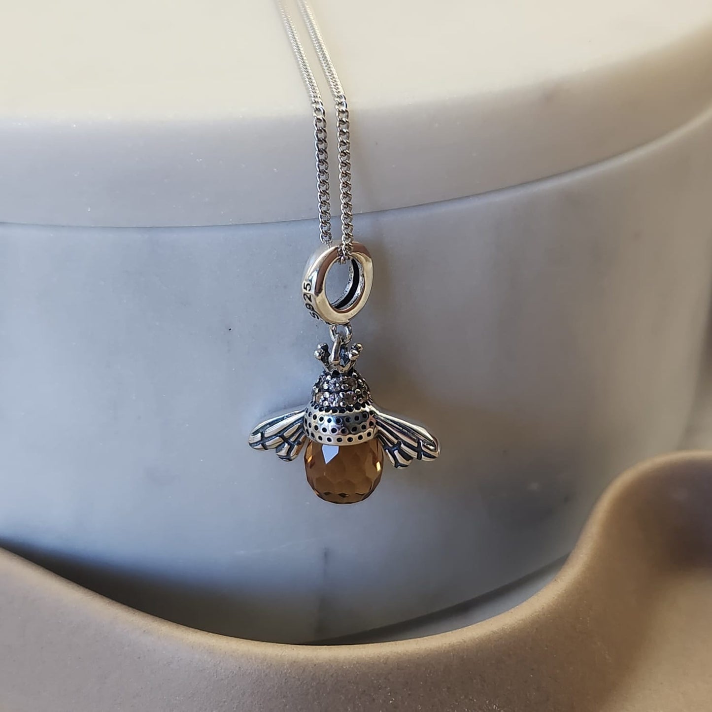 Fine and Yonder Charms & Pendants Bee Pendant Necklace