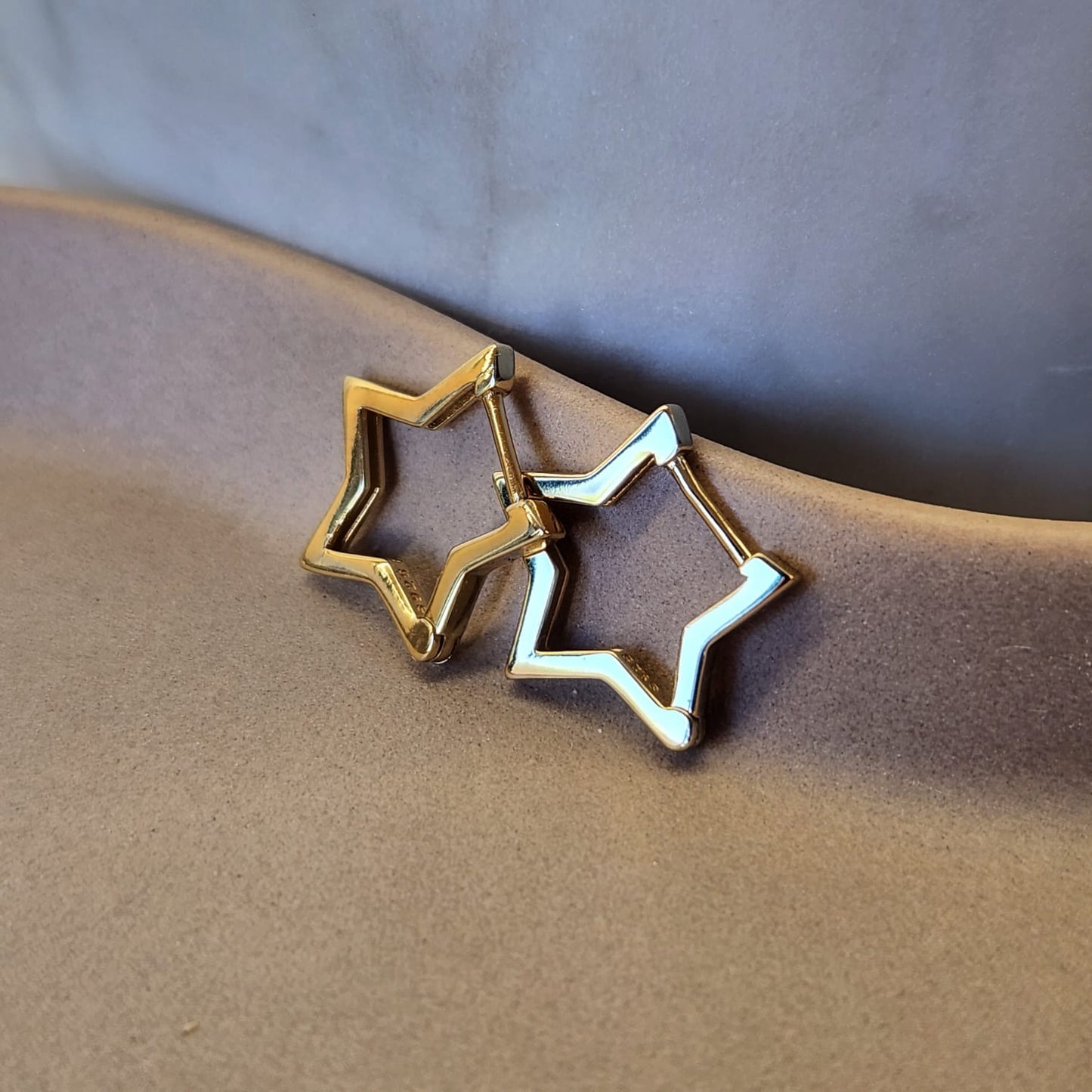 Fine and Yonder Earrings Gold Star Huggie