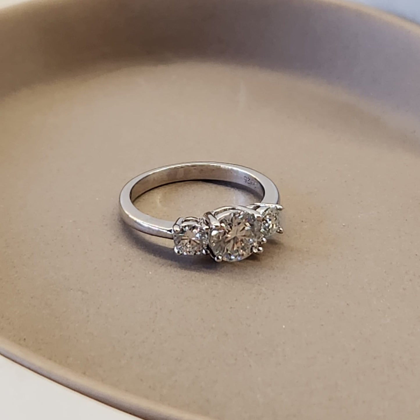 Fine and Yonder Rings Trilogy Moissanite Ring