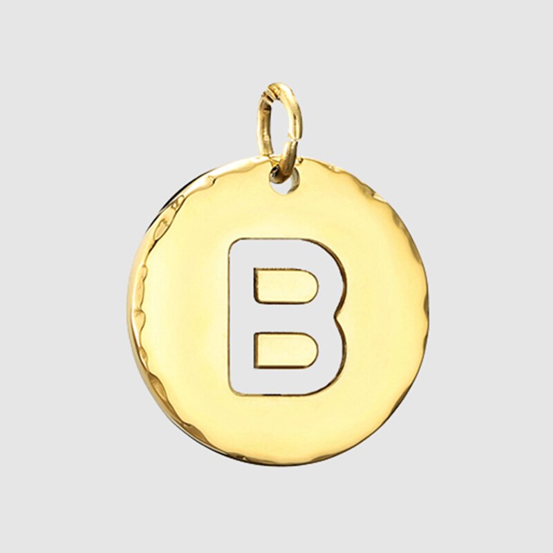 Fine and Yonder B White & Gold Initial Necklace