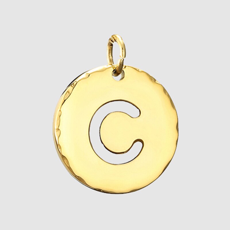 Fine and Yonder C White & Gold Initial Necklace