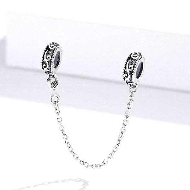 Fine and Yonder Charms & Pendants Sterling Silver Safety Chain