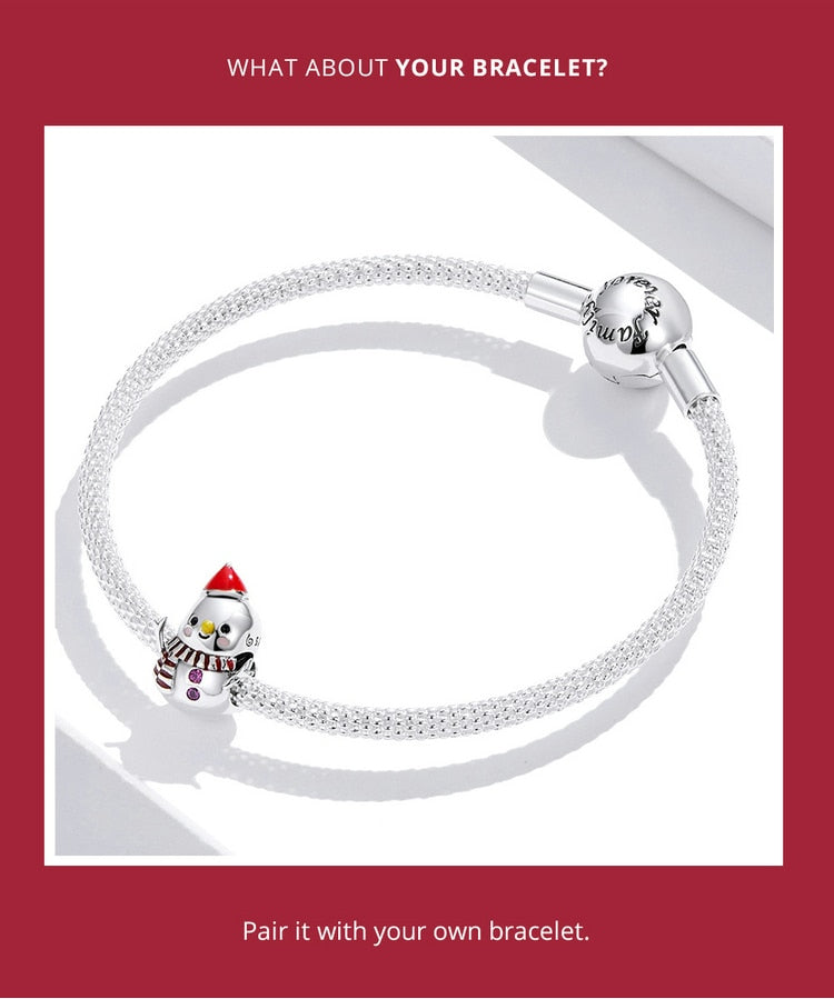Fine and Yonder Christmas Snowman Charm