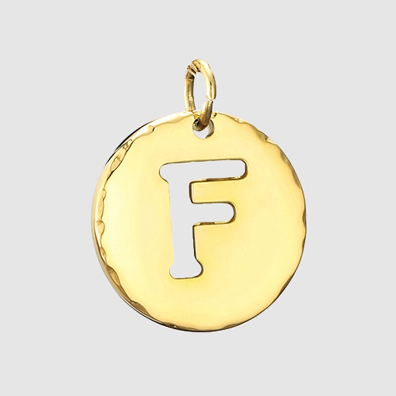 Fine and Yonder F White & Gold Initial Necklace