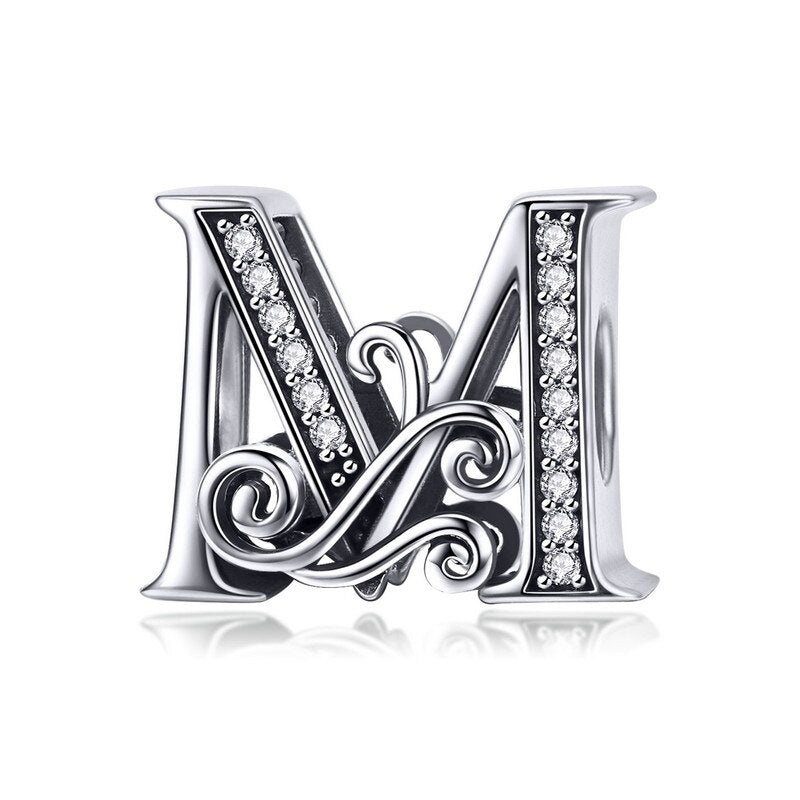 Fine and Yonder Jewelry M Vintage Alphabet Charm