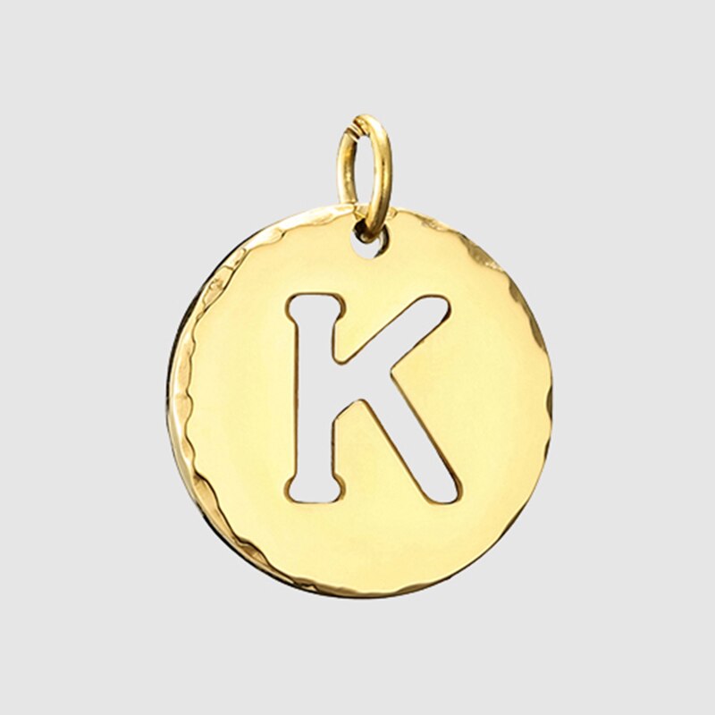 Fine and Yonder K White & Gold Initial Necklace