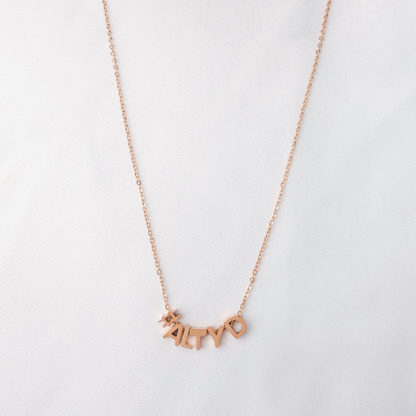 Fine and Yonder Letter Necklace