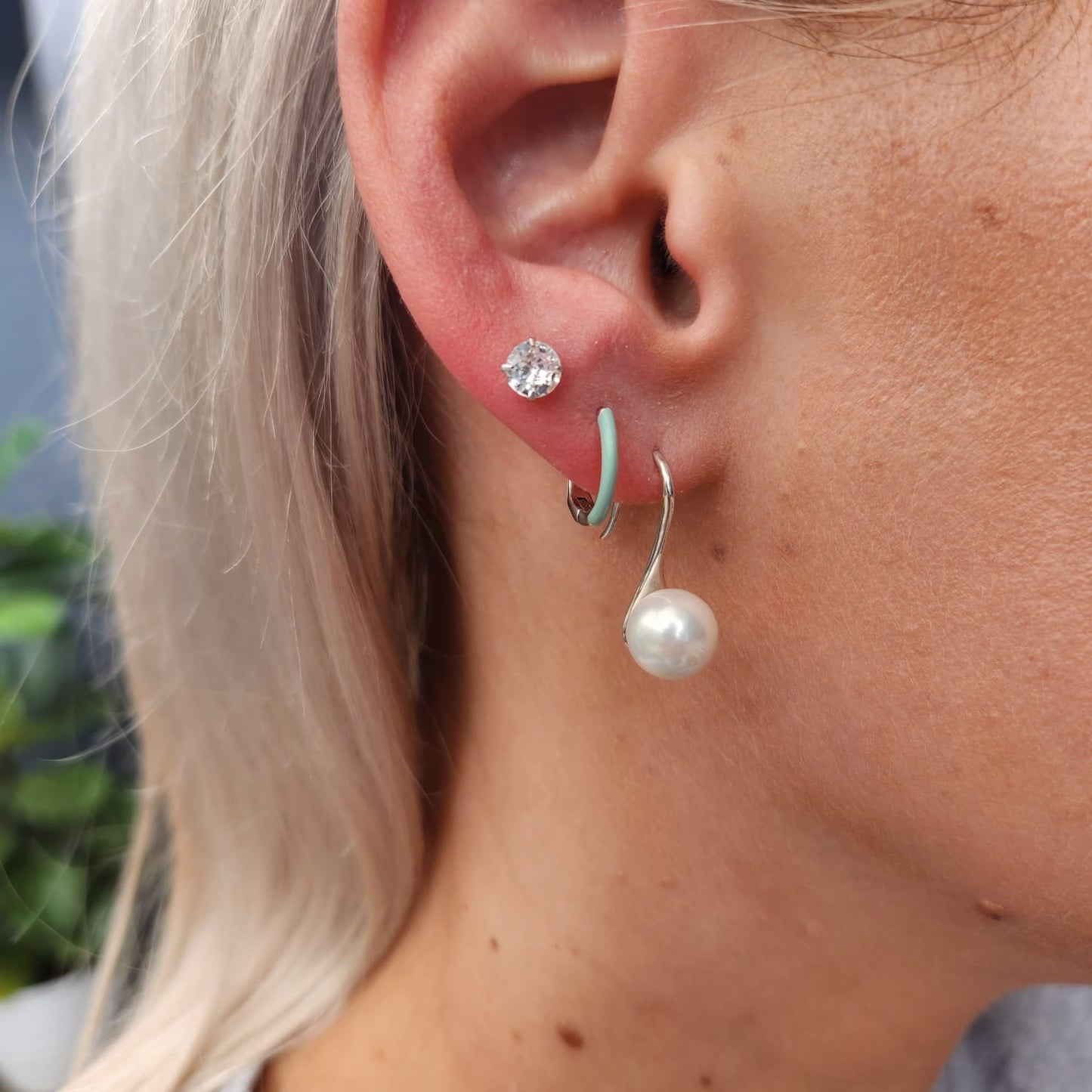 Fine and Yonder Long Pearl Drop Earrings
