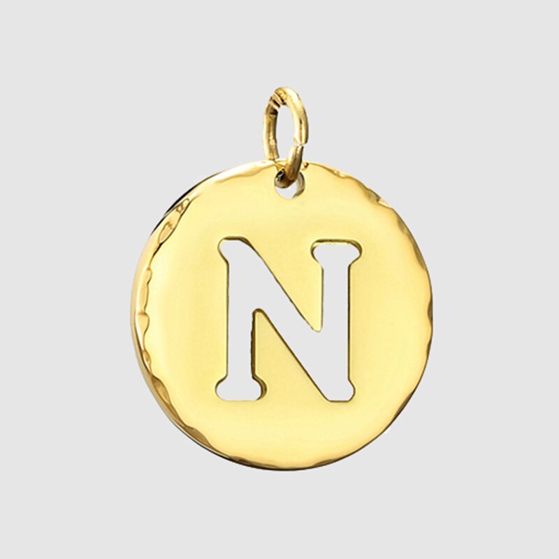 Fine and Yonder N White & Gold Initial Necklace