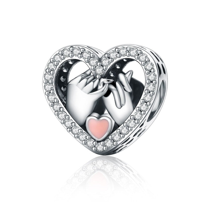 Fine and Yonder Pinky Promise Heart Charm