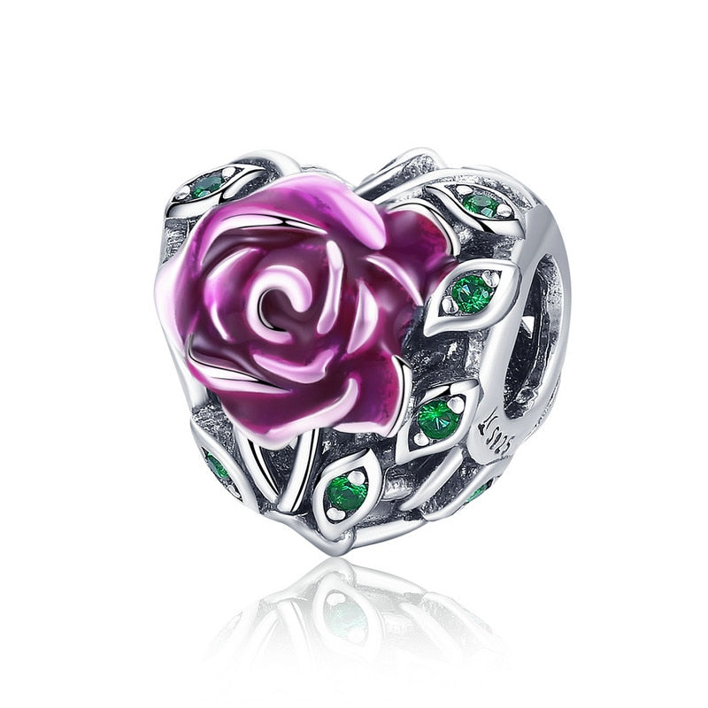 Fine and Yonder Rose Heart Charm