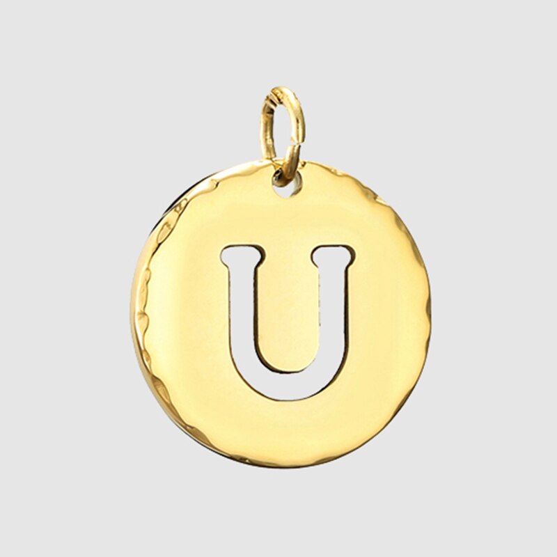 Fine and Yonder U White & Gold Initial Necklace