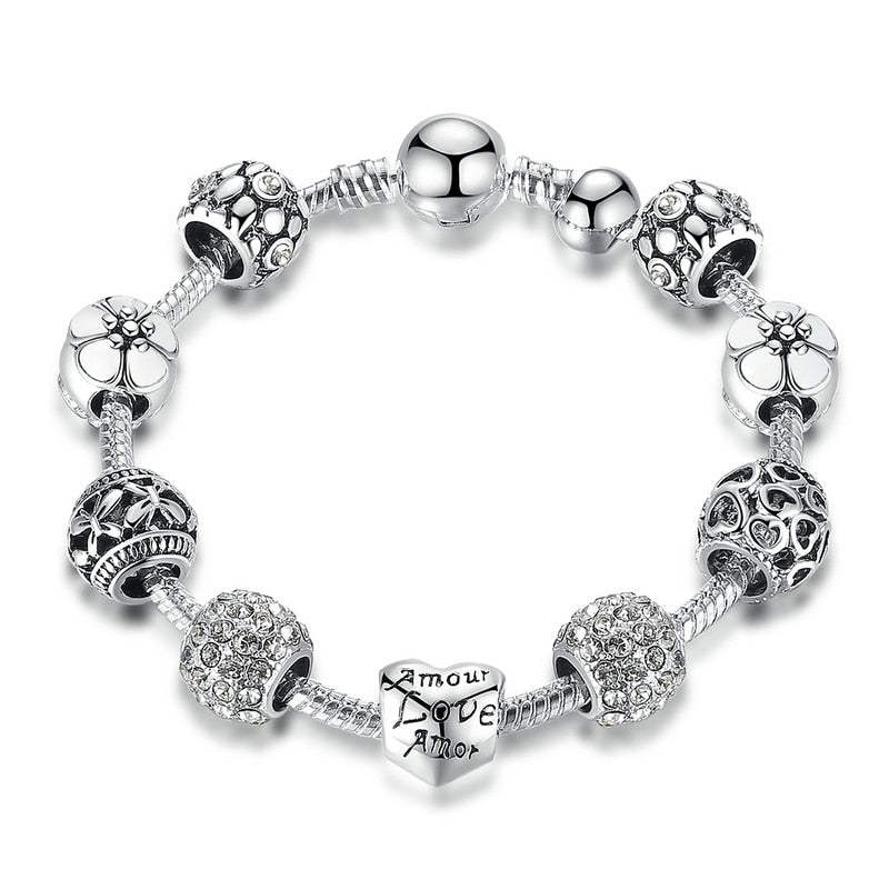 Fine and Yonder White / 18cm Costume Jewelry - Charm Bracelet